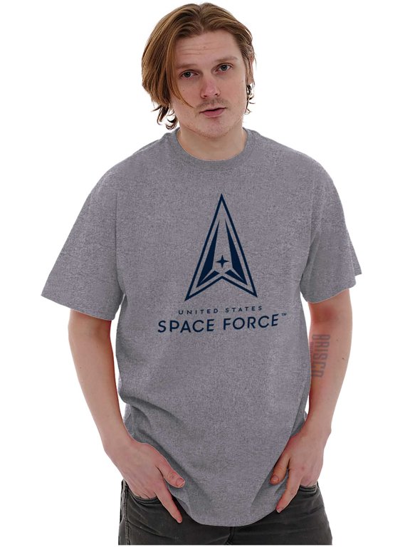 Classic US Space Force Military Logo Men's Graphic T Shirt Tees Brisco Brands 2X