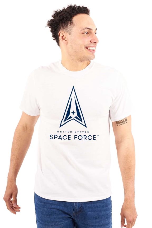 Classic US Space Force Military Logo Men's Graphic T Shirt Tees Brisco Brands M