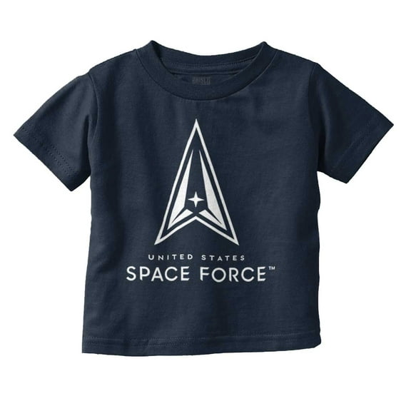 Classic US Space Force Military Logo Toddler Boy Girl T Shirt Infant Toddler Brisco Brands 12M