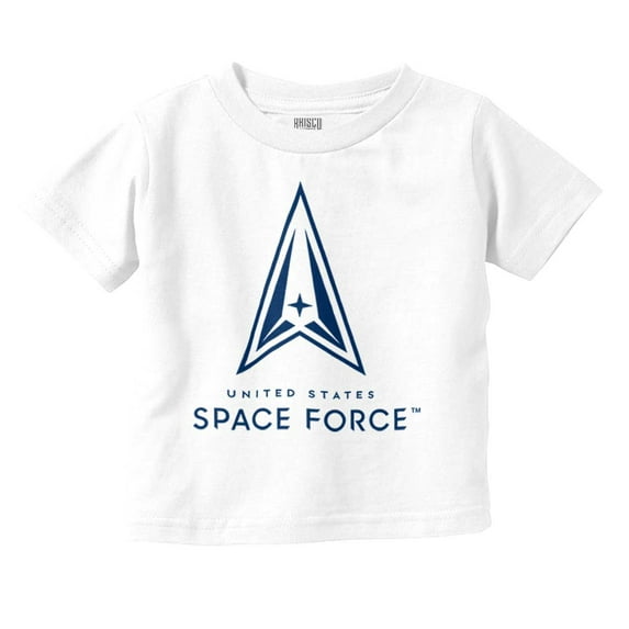 Classic US Space Force Military Logo Toddler Boy Girl T Shirt Infant Toddler Brisco Brands 24M