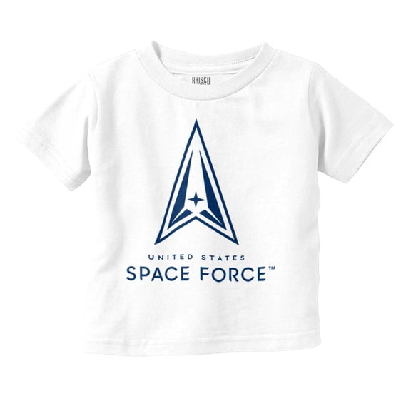Classic US Space Force Military Logo Toddler Boy Girl T Shirt Infant Toddler Brisco Brands 24M