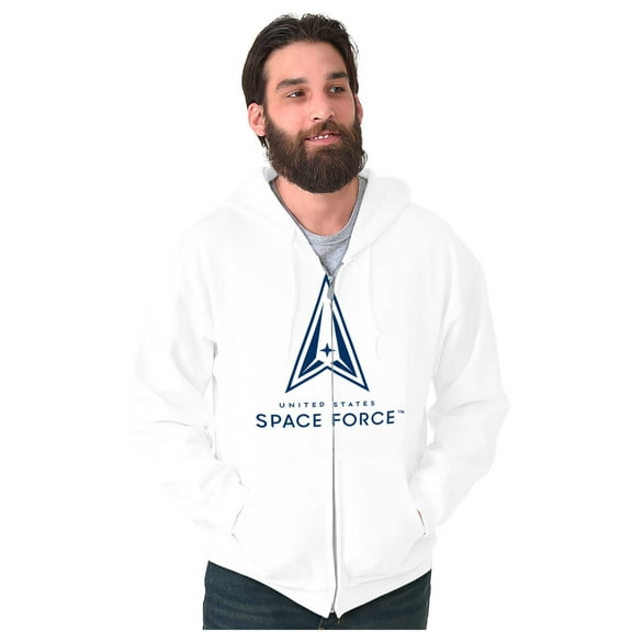 Classic US Space Force Military Logo Zip Up Hoodie Men's Women's Brisco Brands X