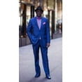 thumbnail image 1 of Classic Ultra Smooth 2 Button Royal Blue Affordable Cheap Priced Mens Dress Suit For Sale, 1 of 1