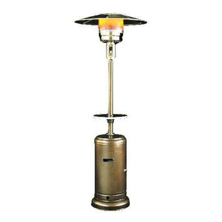 Classic Umbrella Design Portable Propane Patio Heater-Golden Hammered