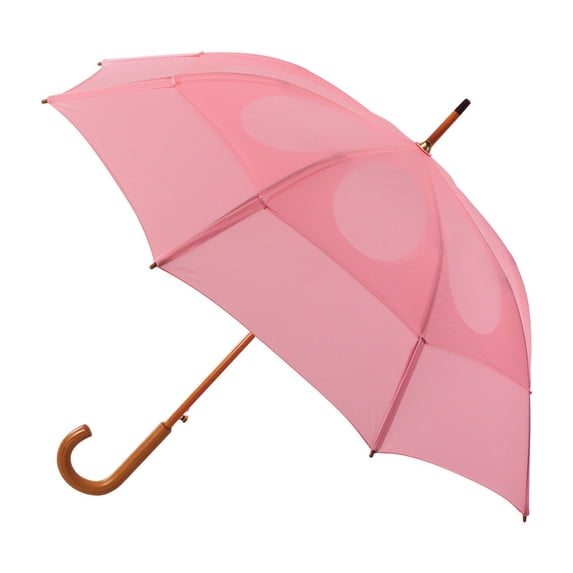 Classic Umbrella with Wooden J-Handle - Pink
