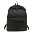 thumbnail image 1 of Classic Unisex Backpack for College Travel, Durable Water Resistant Canvas Daypack with Ergonomic Padded Straps, Versatile Storage for Work Commuting Weekend Getaways,Black, 1 of 5