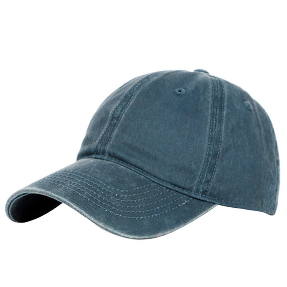 Classic Unisex Baseball Cap Adjustable Washed Dyed Cotton Ball Hat, Grey, One Size