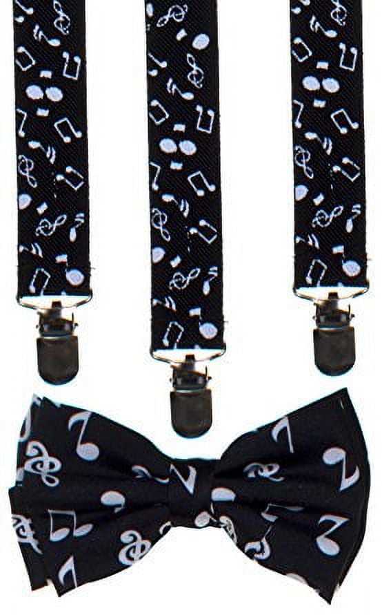Classic Unisex Bow Tie and Suspender Set