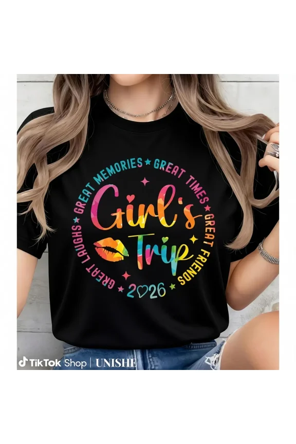 Classic Unisex Cotton Tee – Girls Weekend Trip 2026 Memory Shirt