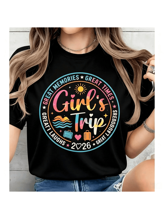 Classic Unisex Cotton Tee – Girls Weekend Trip 2026 Memory Shirt