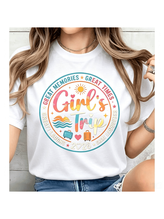 Classic Unisex Cotton Tee – Girls Weekend Trip 2026 Memory Shirt