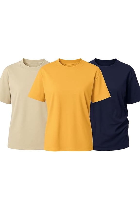 Classic Unisex Crew Neck T-Shirt Soft Cotton Short Sleeve Tee for Men & Women Casual Everyday Shirt