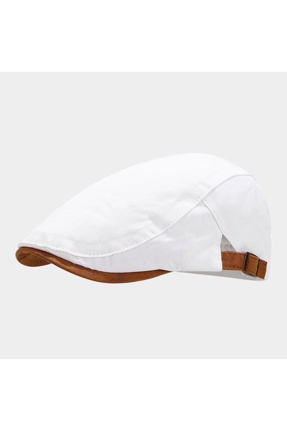 Classic Unisex Retro Washed Cotton Newsboy Cap Adjustable Ivy Gatsby Cabbie Hat