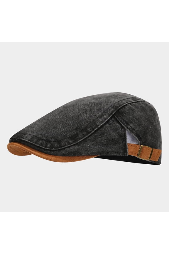 Classic Unisex Retro Washed Cotton Newsboy Cap Adjustable Ivy Gatsby Cabbie Hat