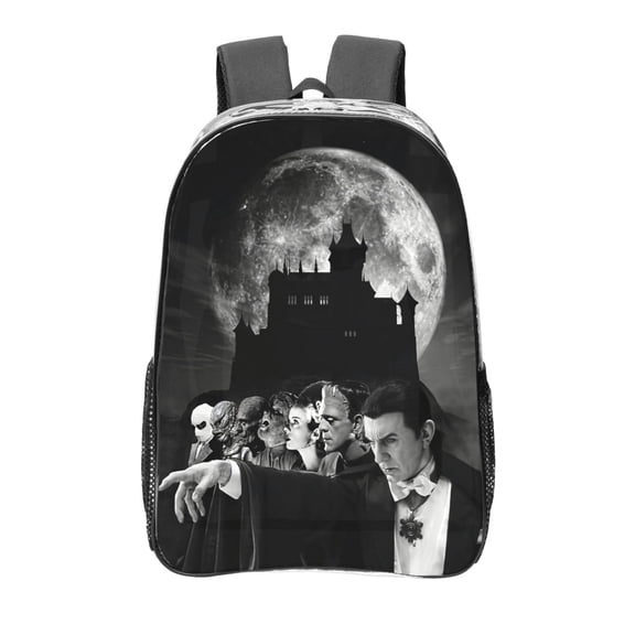 Classic Universal Horror Monsters Transparent Backpack Fashion Travel Backpack Laptop Backpack 16ch