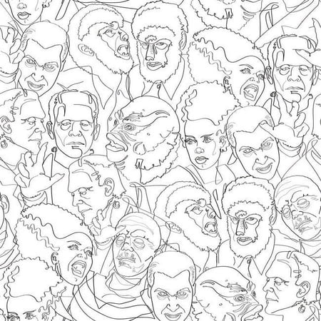 Classic Universal Monsters Peel And Stick Wallpaper