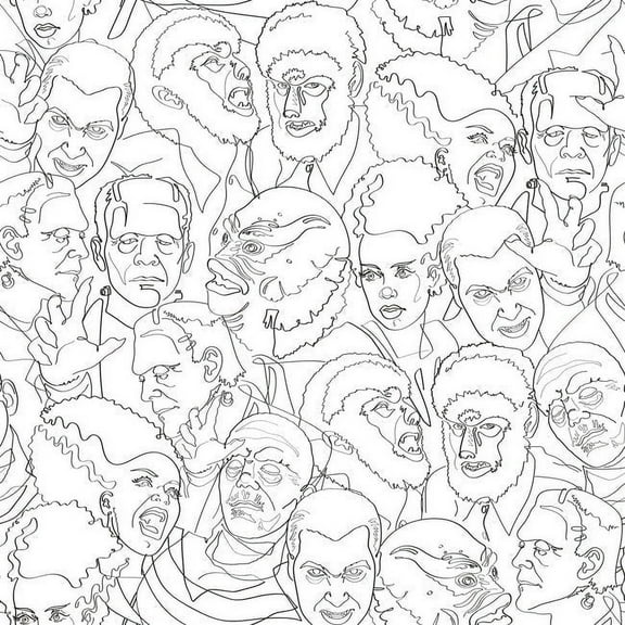 Classic Universal Monsters Peel And Stick Wallpaper