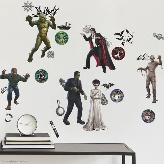 Classic Universal Monsters Peel & Stick Wall Decals