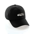 thumbnail image 1 of Classic Unstructured USA Cities Baseball Dad Hat 3D Raised PVC Letters Cap, Compton Black, White Black, 1 of 5