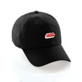 thumbnail image 1 of Classic Unstructured USA Cities Baseball Dad Hat 3D Raised PVC Letters Cap, USA Black, White Red, 1 of 5