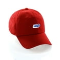 thumbnail image 1 of Classic Unstructured USA Cities Baseball Dad Hat 3D Raised PVC Letters Cap, USA Red, White Royal, 1 of 5