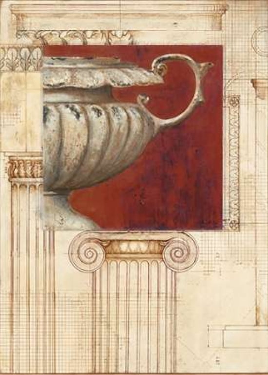 Classic Urn Canvas Art - Arnie Fisk (18 x 24)
