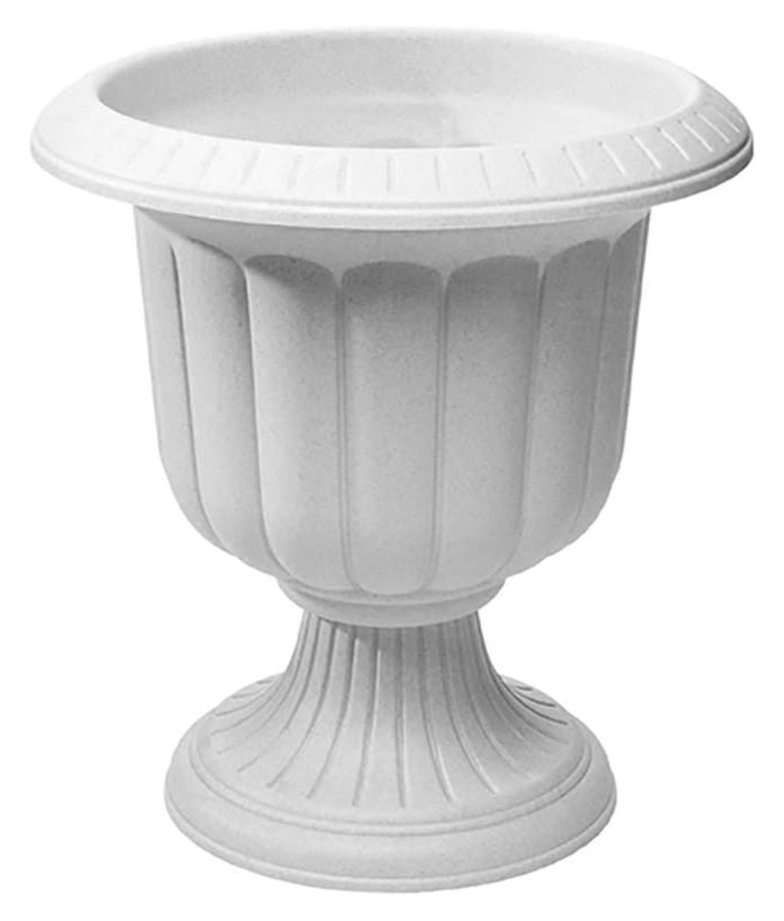 Athena Grecian 19" Stone Urn Planter with Drainage Hole