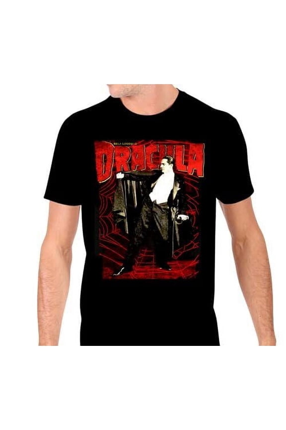 Classic Vampire Film-Inspired Shirt with Retro Horror Graphic, S-3XL