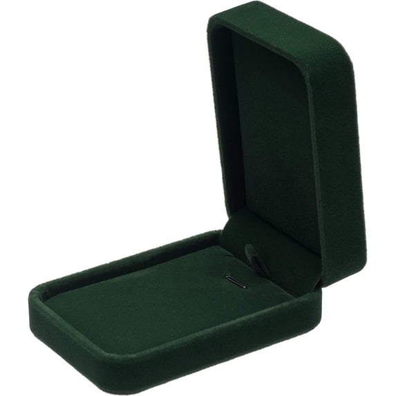 Classic Velvet Jewelry Gift Box Case for Necklace Pendant, Luxury Jewelry Display Box with Soft Velvet Interior, Necklace Earring Ring Storage Box for Wedding Proposal Birthday Anniversary Gift