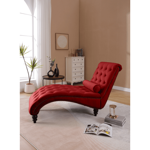 Classic Velvet Recliner with Button Tufting & Silver Nailhead Trim