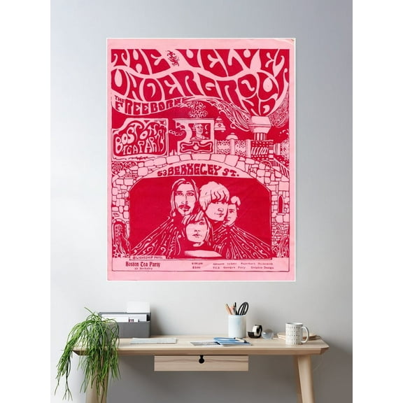 Classic Velvet Underground Poster Wall Art, Modern Wall Decor For Living Room Bedroom, 8x12 UNFRAMED