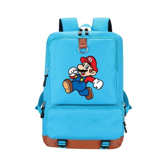 Classic Video Game Hero Large Capacity Canvas Backpack, Retro Style Casual Daypack with Adjustable Straps for Students, Teens, Unisex Bookbag Travel Laptop Bag (Age 6+)