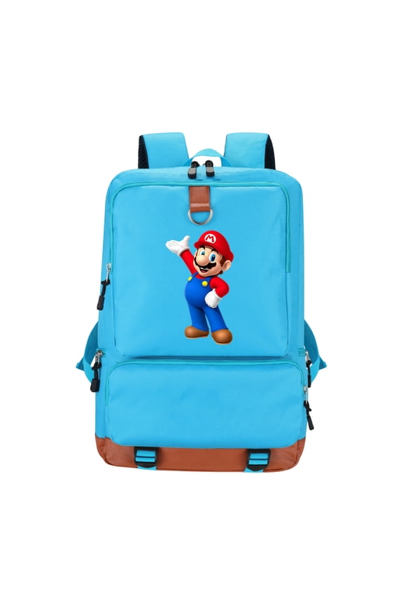 Classic Video Game Hero Large Capacity Canvas Backpack, Retro Style Casual Daypack with Adjustable Straps for Students, Teens, Unisex Bookbag Travel Laptop Bag (Age 6+)