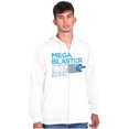 thumbnail image 1 of Classic Video Game Mega Man Blaster Zip Up Hoodie Men's Women's Brisco Brands M, 1 of 6