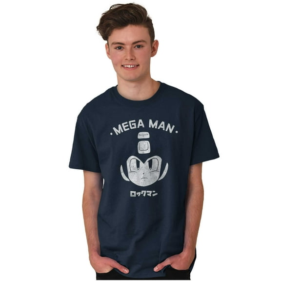Classic Video Game Mega Man RockMan Men's Graphic T Shirt Tees Brisco Brands L