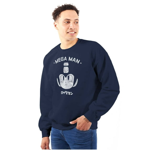 Classic Video Game Mega Man RockMan Unisex Plus Size Sweatshirt Brisco Brands 3X