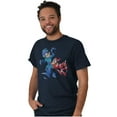 thumbnail image 1 of Classic Video Game Mega Man and Rush Men's Graphic T Shirt Tees Brisco Brands X, 1 of 4