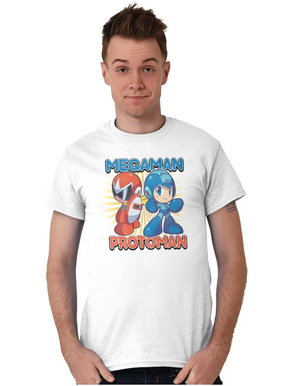 Classic Video Game MegaMan ProtoMan Men's Graphic T Shirt Tees Brisco Brands X