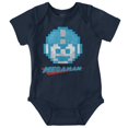 thumbnail image 1 of Classic Video Game Pixelated Mega Man Romper Boys or Girls Infant Baby Brisco Brands 12M, 1 of 6