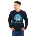thumbnail image 1 of Classic Video Game Pixelated Mega Man Unisex Plus Size Long Sleeve Shirt Brisco Brands 2X, 1 of 5