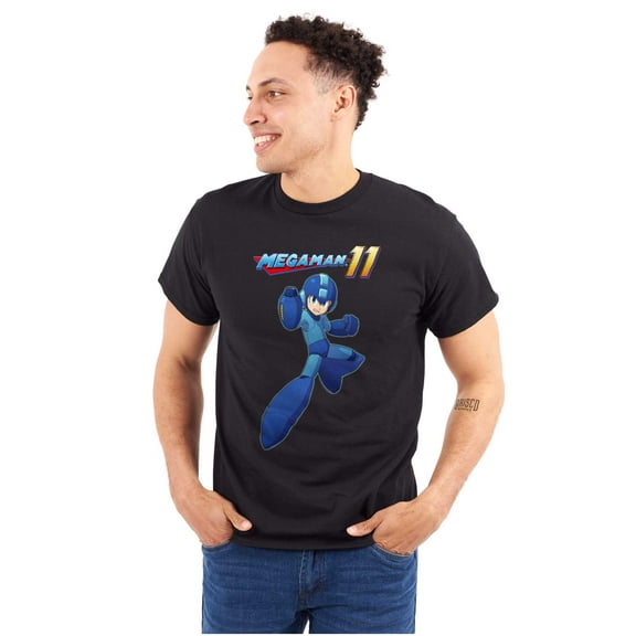 Classic Video game Mega Man 11 Unisex Plus Size Graphic Tee Brisco Brands 2X