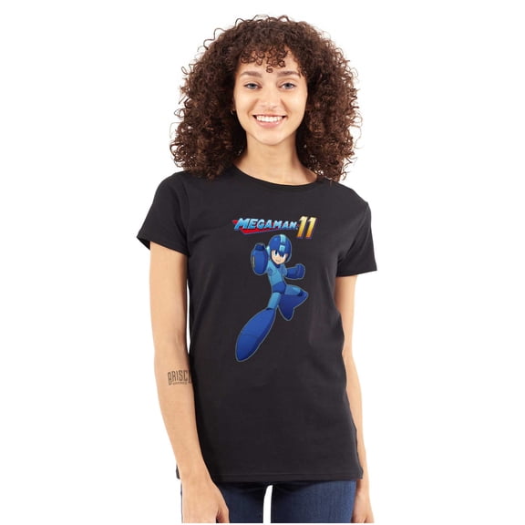 Classic Video game Mega Man 11 Women's T Shirt Ladies Tee Brisco Brands M