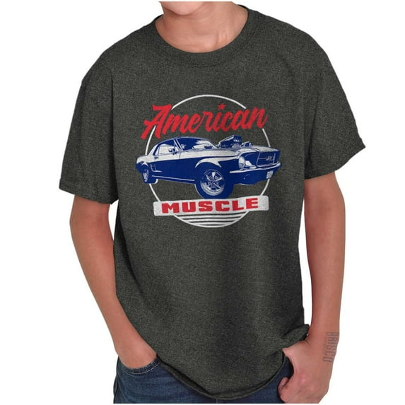Classic Vintage American Muscle Car Boys Kids T Shirt Tees Tops Teen Brisco Brands XS