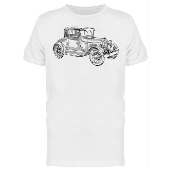 Classic Vintage Car T-Shirt Men -Image by Shutterstock, Male Large