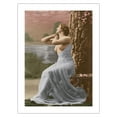 thumbnail image 1 of Classic Vintage French Figure by Tree - Hand-Colored Tinted Art - From a French Risque Postcard by Louis-Amédée Mante c.1910 - Fine Art Matte Paper Print (Unframed) 24x32in, 1 of 4