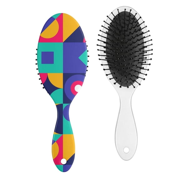 Classic Vintage Hair Brush, Retro Artistic Paddle Comb with Soft Bristles, Perfect for Detangling Wet or Dry Hair, Giftable for Women, Girls, Boys