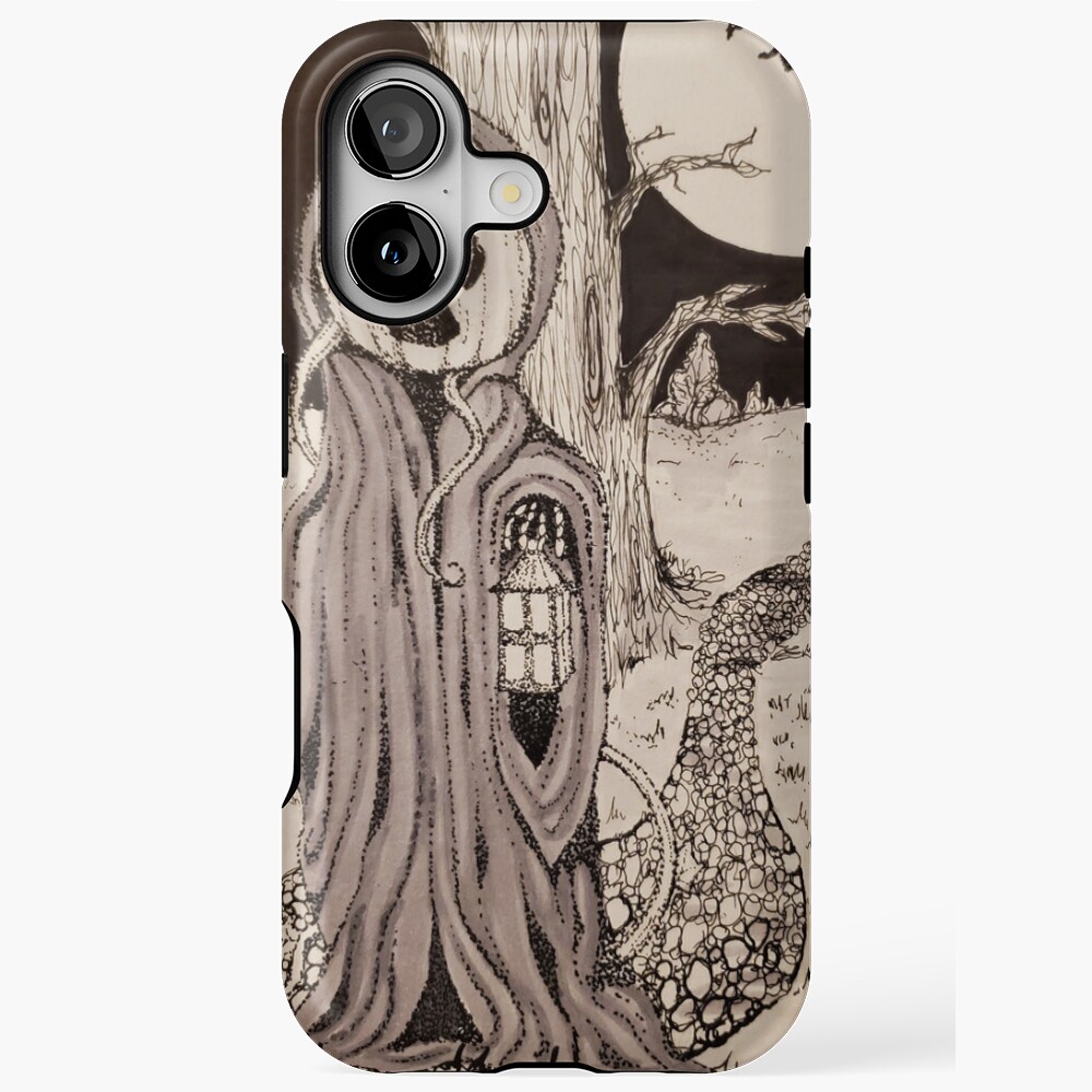 Classic Vintage Halloween Art Tough Case for iPhone 11 to 17 Pro Max ...