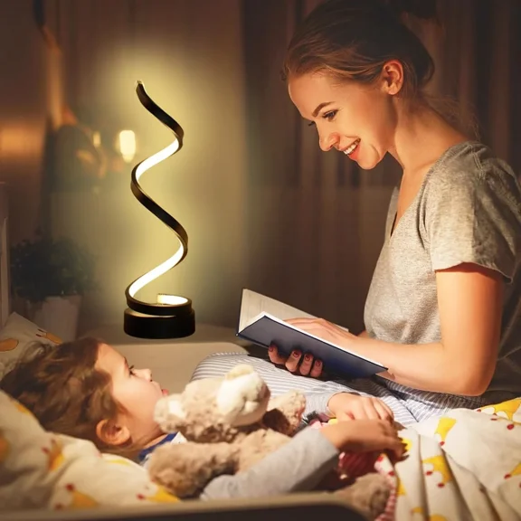 Classic Vintage Inspired Creative Desk Lamp 3 Color LED Table Lamp Touch Dimmable Nightstand Lamp for Bedroom Living Room Home Office