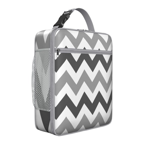 Classic Vintage Insulated Lunch Tote – Stylish Pop Art and Graffiti Inspired Pattern with Psychedelic Tie Dye Elements, Waterproof Insulated Cooler Bag for Picnic and Travel