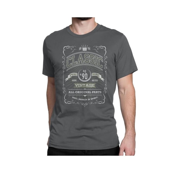 Classic Vintage Mens 90Th T-Shirt Birthday Tee